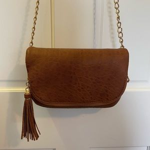 Faux Leather Crossbody Bag